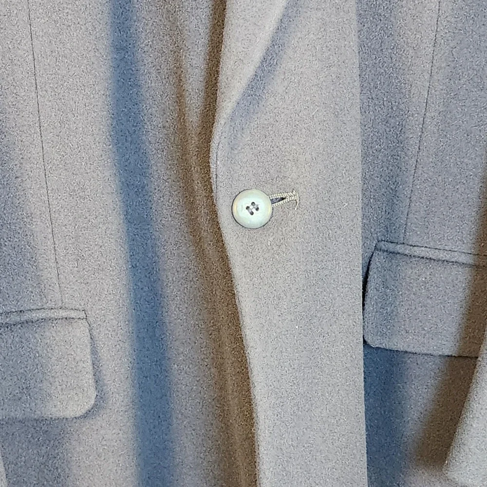 Gianfranco Ruffini Cashmere Blend Blazer Mens 44L Navy Blue Single Button Jacket